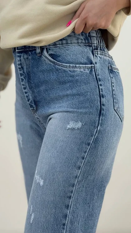 شلوار جین واید بگ 8224