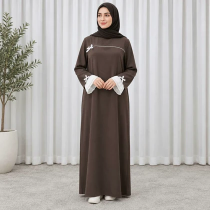 عبا ژاکلین رومینا قهوه ای