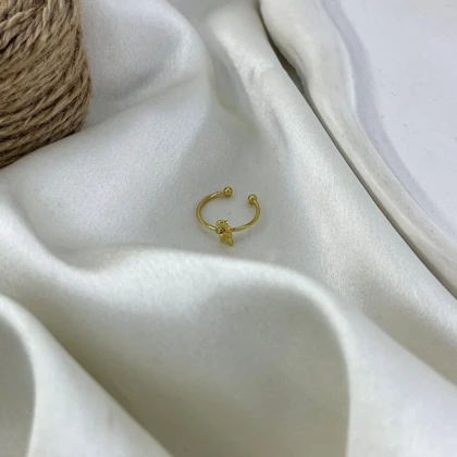 انگشتر پا و بند انگشتی زنانه مدل آوین طرح برگ رنگ ثابت