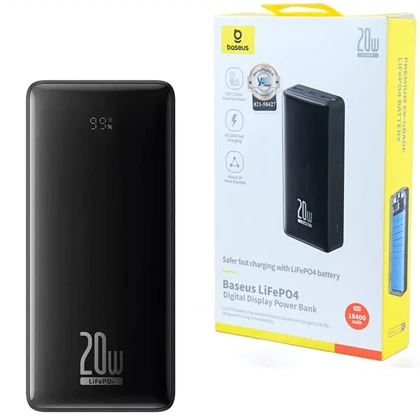 پاور بانک 18400 باسئوس Baseus اصل 20 وات مدل PPLP184
