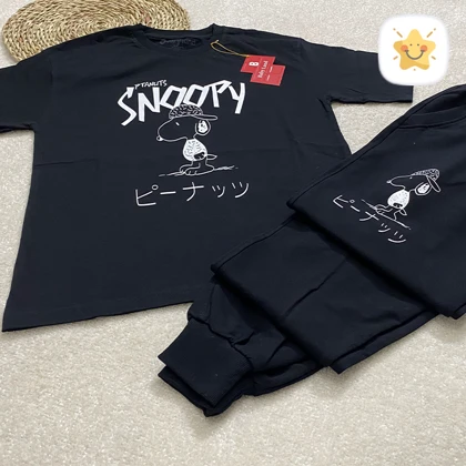 تیشرت شلوار پسرانه SNOOPY پنبه خالص 9 تا 16 سال