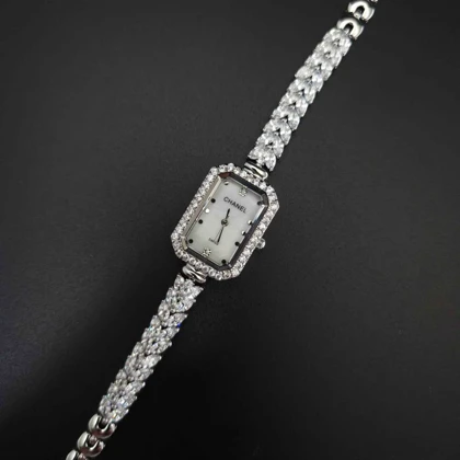 ساعت مچی زنانه چنل Chanel رنگ ثابت استیل316 با موتور کوارتز ژاپن کد 3