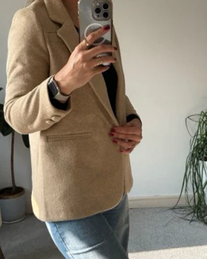 پالتو کتی فوتر تک دگمه ترک