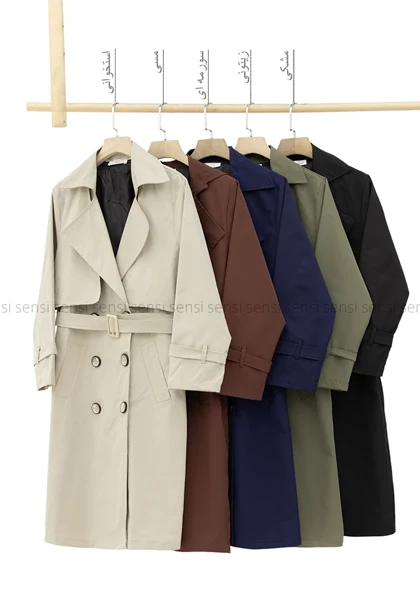 بارانی بلند6دکمه آستر دار @@کد1004760