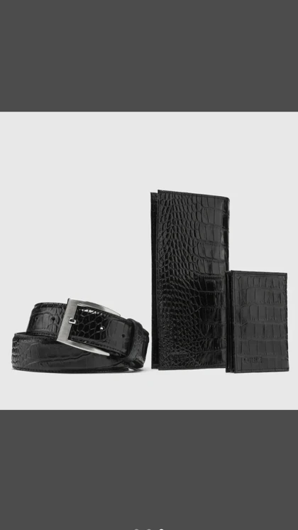 ست هدیه چرم طبیعی مردانه