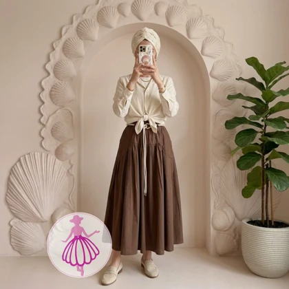 دامن لینن پیله دار جولیا