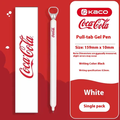 خودکار مشکی ژله ای کاکو KACO مدل K1062 POPUP نوک 0.5 میلی متری طرح نوشابه
