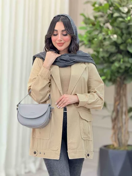مانتو پایین پاگن دو جیب پاکتی