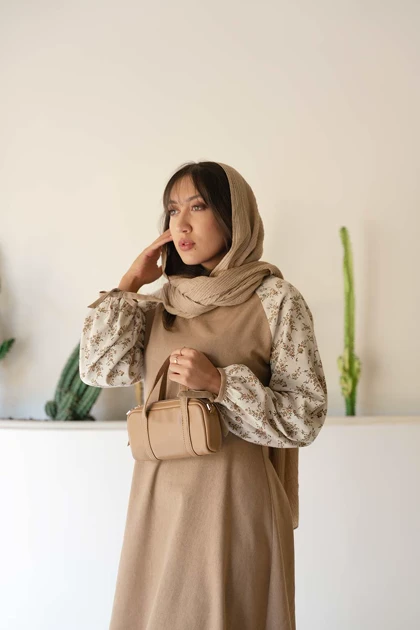 پیراهن زنانه لینن پرگل
