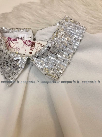 بلوزمجلسی سفید دخترانه