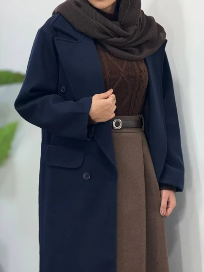 پالتو فوتر بلند آستردار دلینا