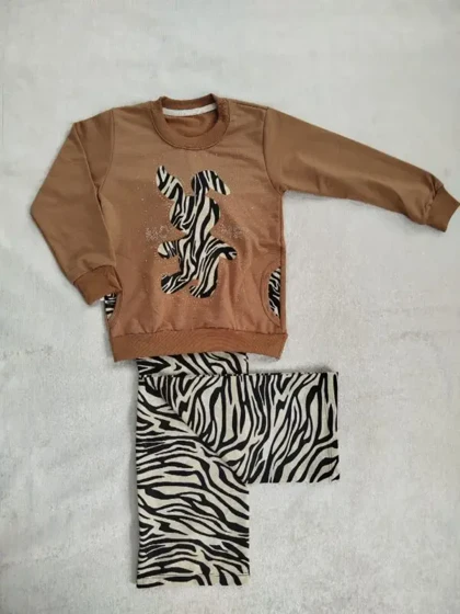 ست بلوز شلوار گورخری 7263