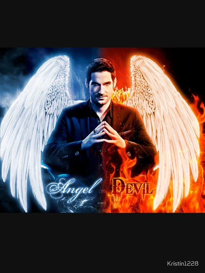 تیشرت کلاسیک لوسیفر | تیشرت CLASSIC Lucifer طرح Lucifer - Angel or Devil کد 111410