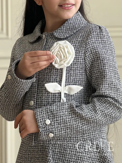 ست کت ودامن یقه ب شنل