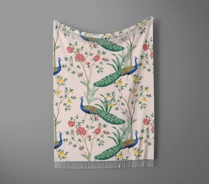 شال مبل ریش دار sofa shawl 43