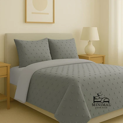 سرویس روتختی کاوری مینیمال طرح برجسته خال‌خالی