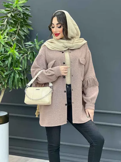 پالتو دو جیب پشت ریش