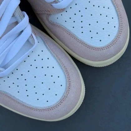 کفش نایک ایر جردن وان ساق‌دار واشد صورتی Nike Air Jordan 1 High Washed Pink