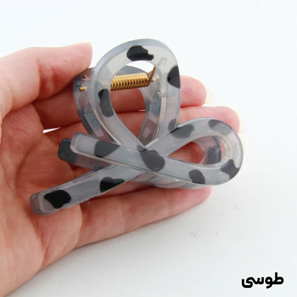 کلیپس دخترانه مدل پیچی خال‌خالی جدید