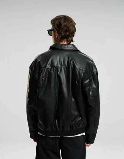 چرم یقه دار اورسایز