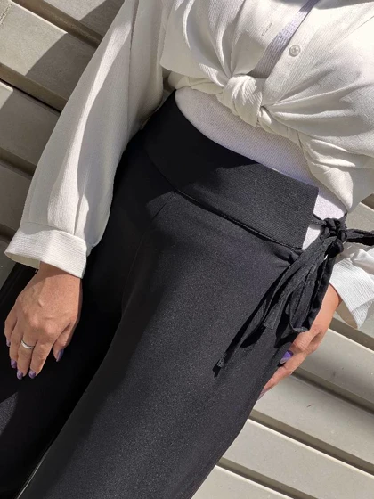 شلوار بگ مرگان بغل بنددار
