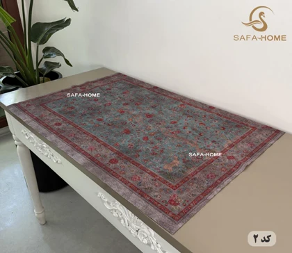 سفره رومیزی مخمل ترک 70100 طرح سنتی