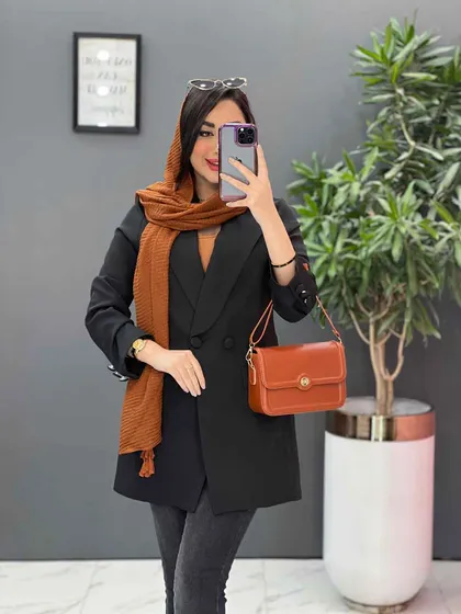مانتو کتی مازراتی آستین سه دکمه