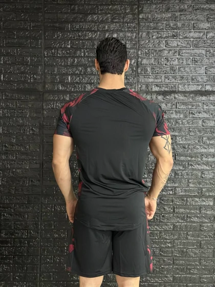 پکیج کد E1130 شامل تیشرت + شلوارک بغل چریکی با 5 رنگ خفن👌❤