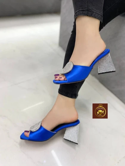 صندل روفرشی نگینی مجلسی زنانه رزا