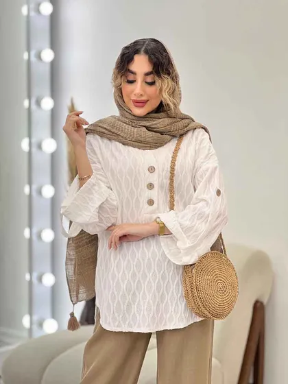 شومیز سه دکمه فریماه