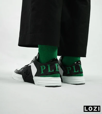 کفش اسنیکرزمشکی سفید سبز PHILIPP PLEIN