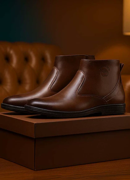 نیم بوت مردانه قهوه ای مدل Rad