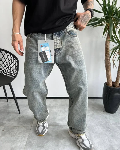 شلوار نیم بگ شست خاص ساده Balenciaga