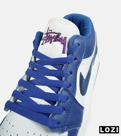 کفش کتانی مردانه و زنانه آبی سفید NIKE AIR JORDAN مدل 8275