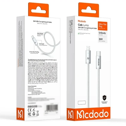 کابل تایپ سی به لایتنینگ مک دودو مدل CA-778 توان 36 وات 1.8 متر