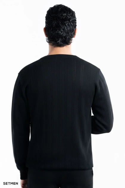 بافت مردانه یقه گرد کلاسیک