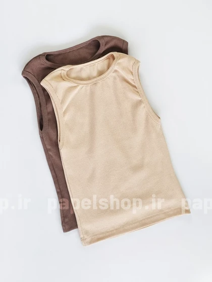 کراپ تاپ کبریتی یقه گرد ساده
