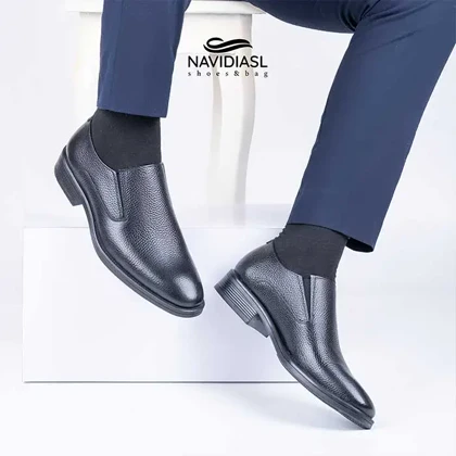 کفش مردانه چرم کلاسیک کد 7030011