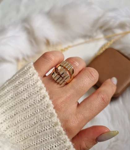 انگشتر طرح طلا ژوپینگ A9