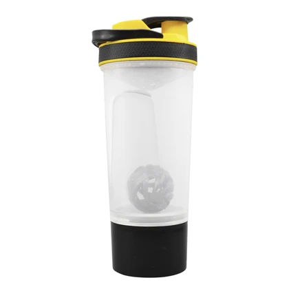 شیکر دو تیکه ورزشی افرا مدل Chg-GNT ظرفیت 0.7 لیتر بهمراه جا قرصی و پودر