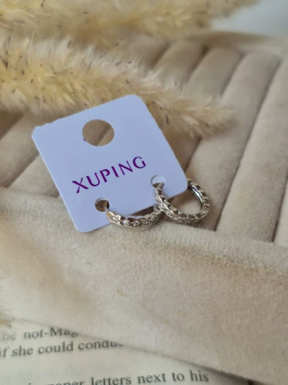 گوشواره حلقه نگینی ژوپینگ M52