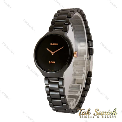 ساعت رادو زنانه سرامیکی صفحه مشکی مهندسی Rado-5208-L