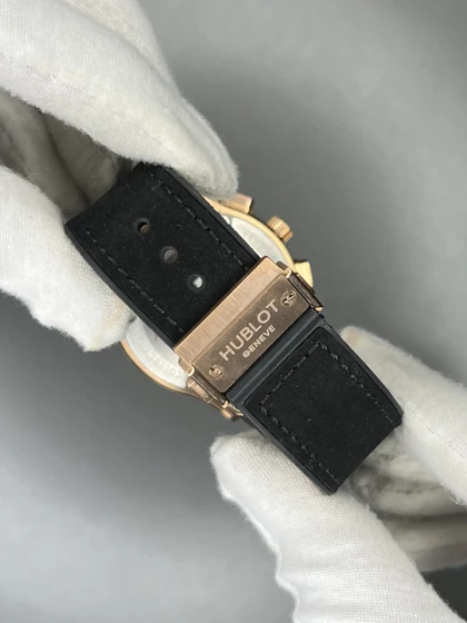 ساعت مچی هابلوت کلاسیک فیوژن کورنوگراف بند جیر مشکی مردانه Hublot Classic Fusion