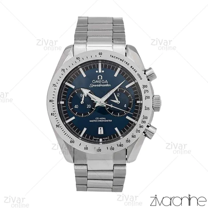 ساعت امگا اسپیدمستر مردانه سه موتوره سیلور صفحه سرمه ای 107150