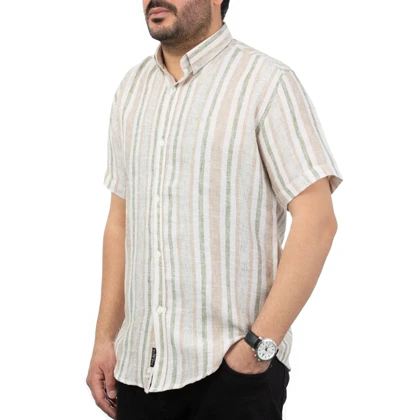 پیراهن آستین کوتاه کنفی مردانه تن کوک مدل 1211102