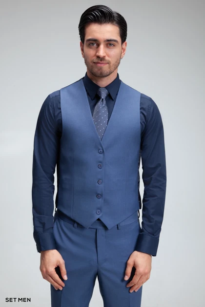 کت و شلوار مردانه سه تکه ژیله دورو