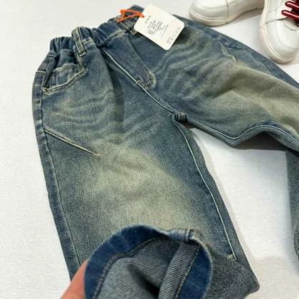 شلوار بچه گانه جین طرح مام ZHUO TAN