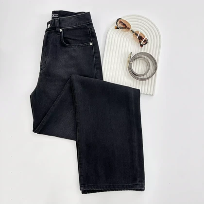 شلوار جین نیم بگ 1007505