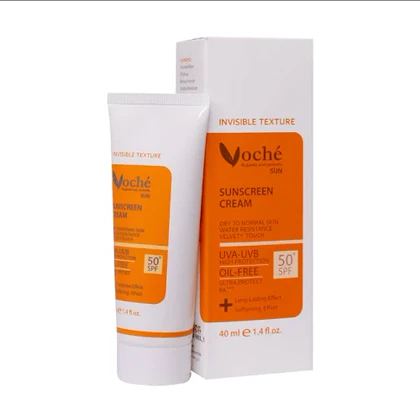 کرم ضد آفتاب SPF50 وچه مناسب پوست خشک و معمولی 40 میل