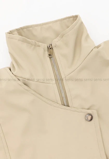 ترنچ کت پایین کمربندی @@کد1004622